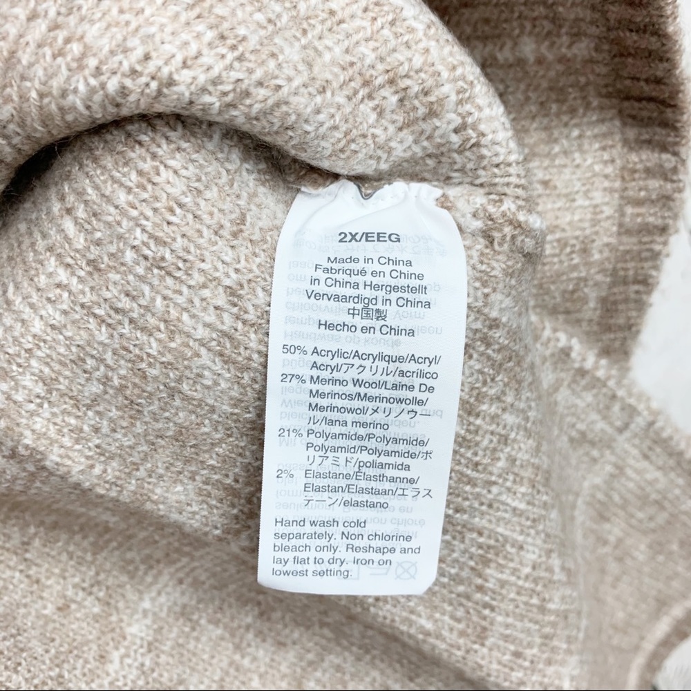 Madewell Windowpane Cozy Turtleneck Sweater - Picture 9 of 9